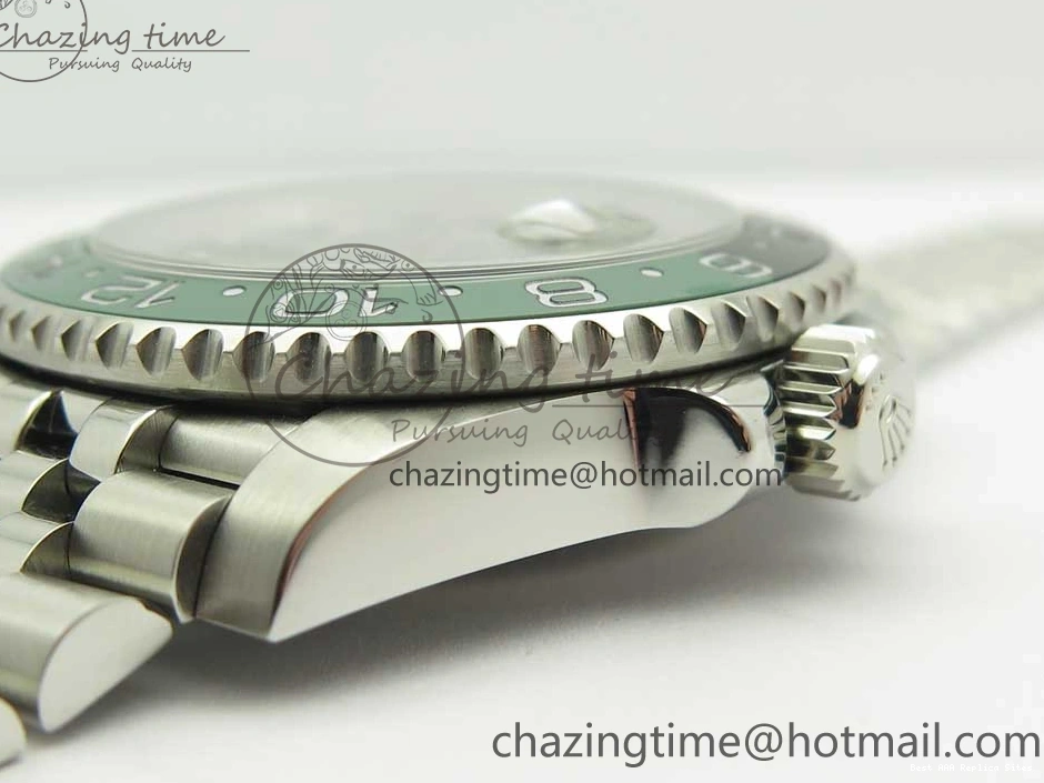 Best AAA Replica Sites GMT-Master Bezel Ceramic Black BPF Bracelet on Green Jubilee 126710 3347 SS Dial A II UrbanChic Black BLRO SS 1225